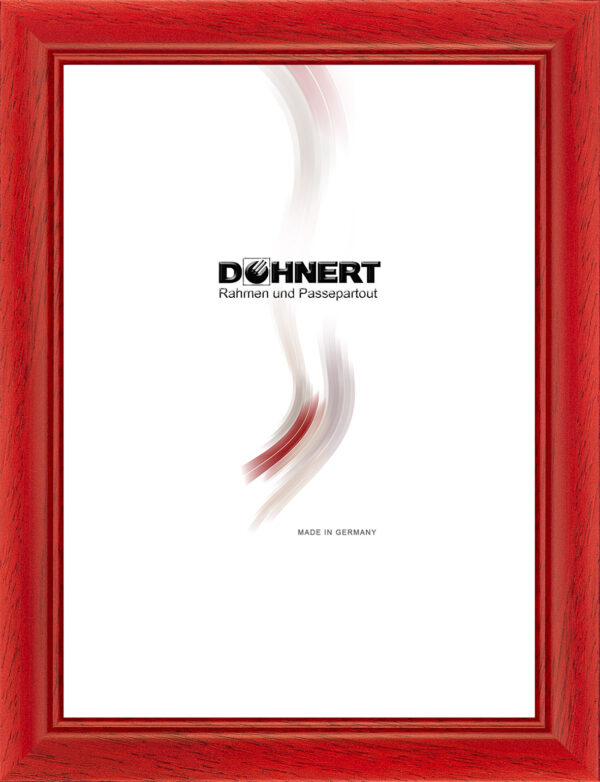 Holzrahmen 185 rot glänzend