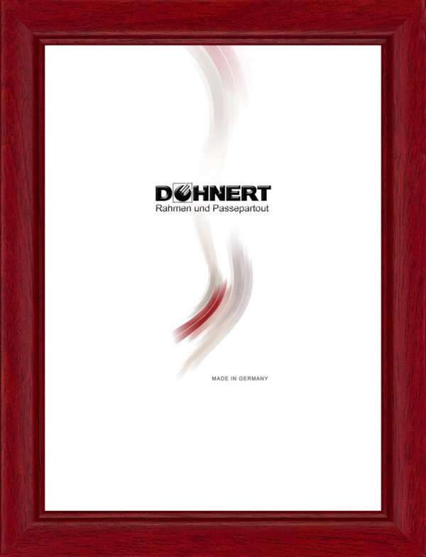 Holzrahmen 185 rot glänzend