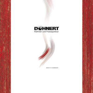 Holzrahmen 221 weinrot-gold