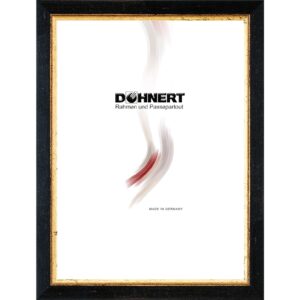 Holzrahmen 13812, schwarz-gold