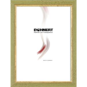 Holzrahmen 13852, grün-gold