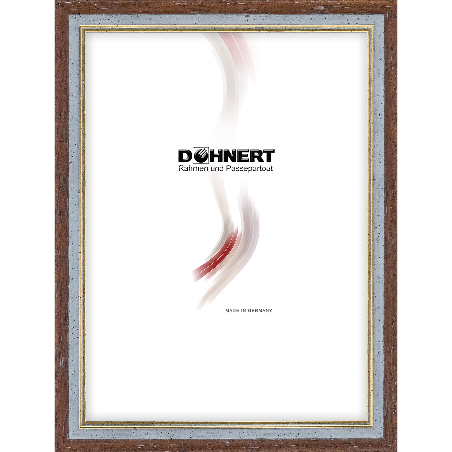 Holzrahmen 16700, braun-grau-gold