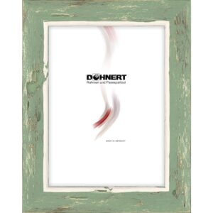 Holzrahmen 33552, gr&uuml;n-wei&szlig;