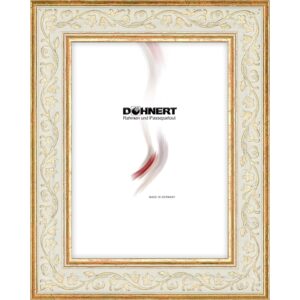 Holzrahmen 34814, altwei&szlig;-gold