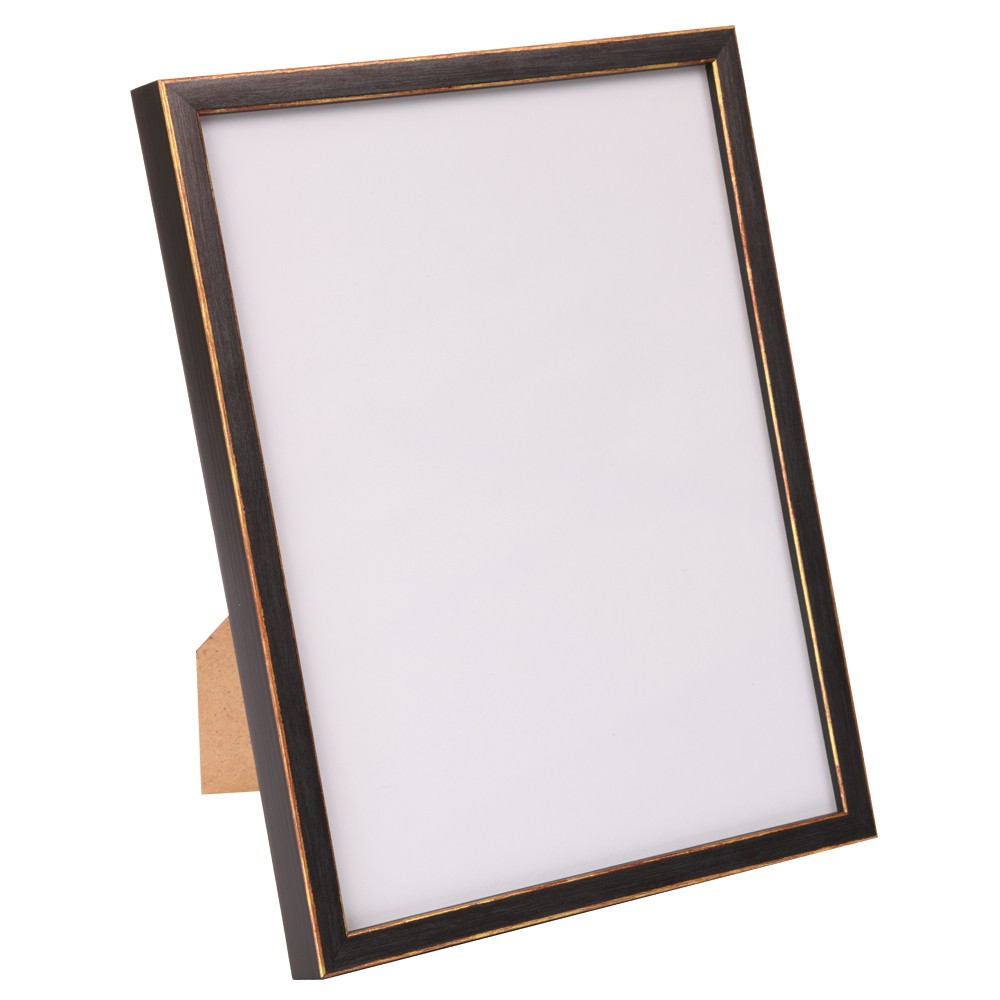 Holzrahmen 11168, schwarz-anthrazit, bronzekante – Bild 4