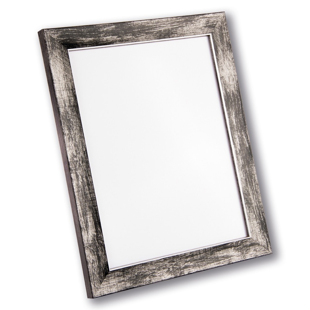 Holzrahmen 21312, schwarz mit Silberkante – Bild 4