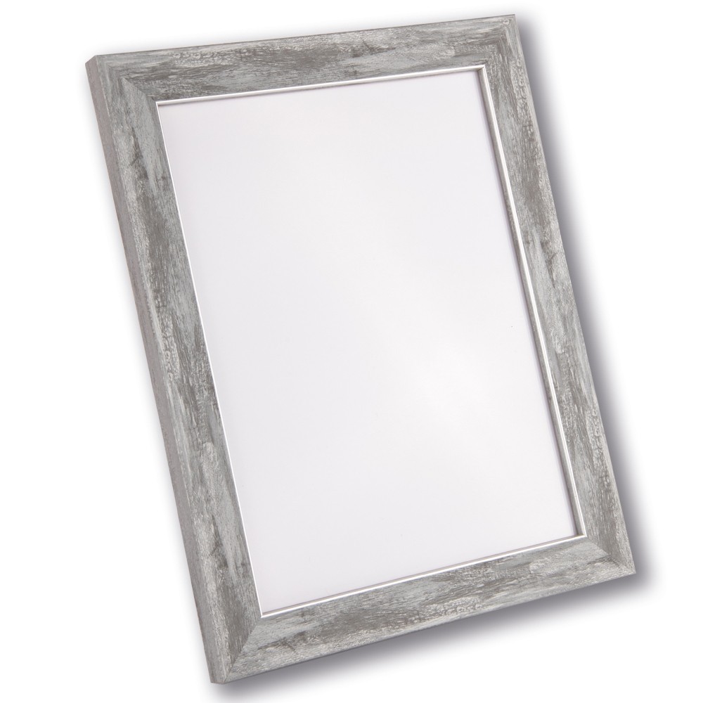 Holzrahmen 21325, hellgrau mit Silberkante – Bild 4