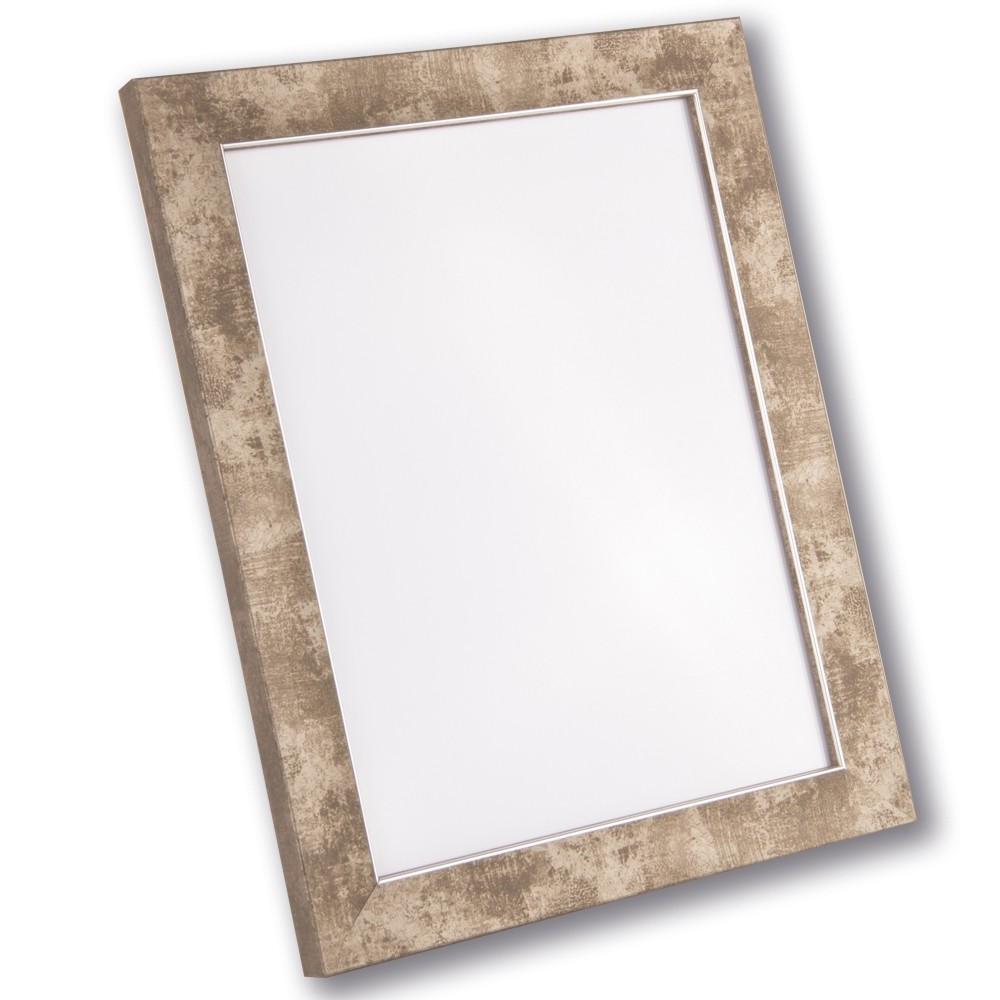 Holzrahmen 21380, schlamm mit Silberkante – Bild 4