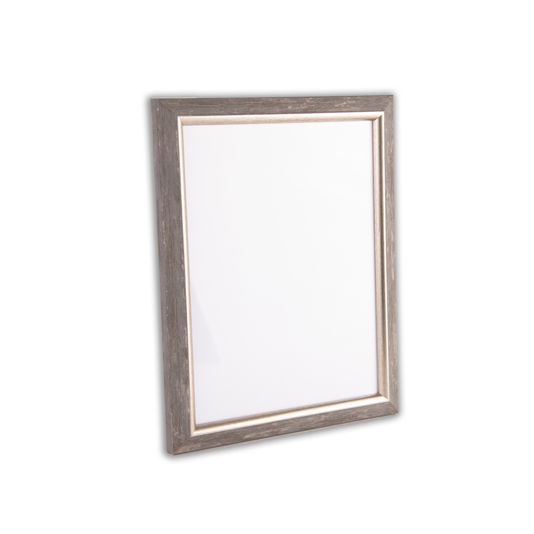 Holzrahmen 25296, dunkelgrau mit Silberkante – Bild 4