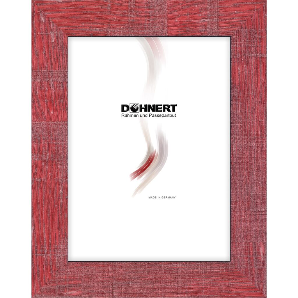 Kunststoffrahmen 10302, rot-braun-weiß