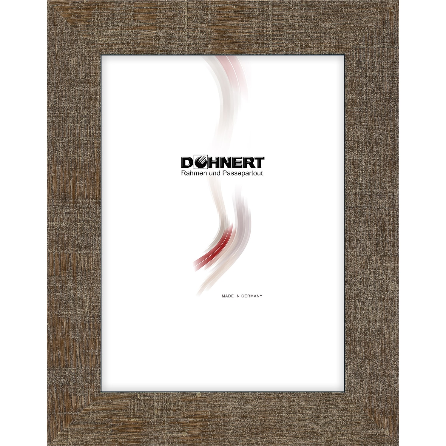 Kunststoffrahmen 10304, braun, weiß schraffiert