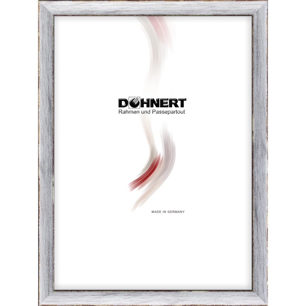Holzrahmen 11164, altsilber-schwarz