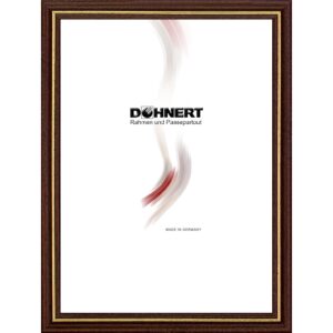 Holzrahmen 12201, schokoladenbraun-gold