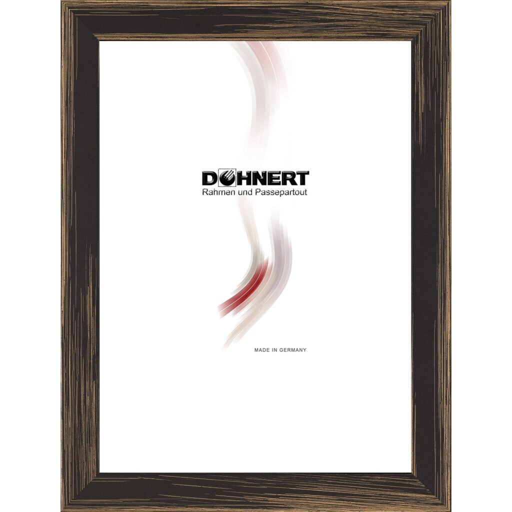 Holzrahmen 17112 'Summertime', braun, schwarz bemalt