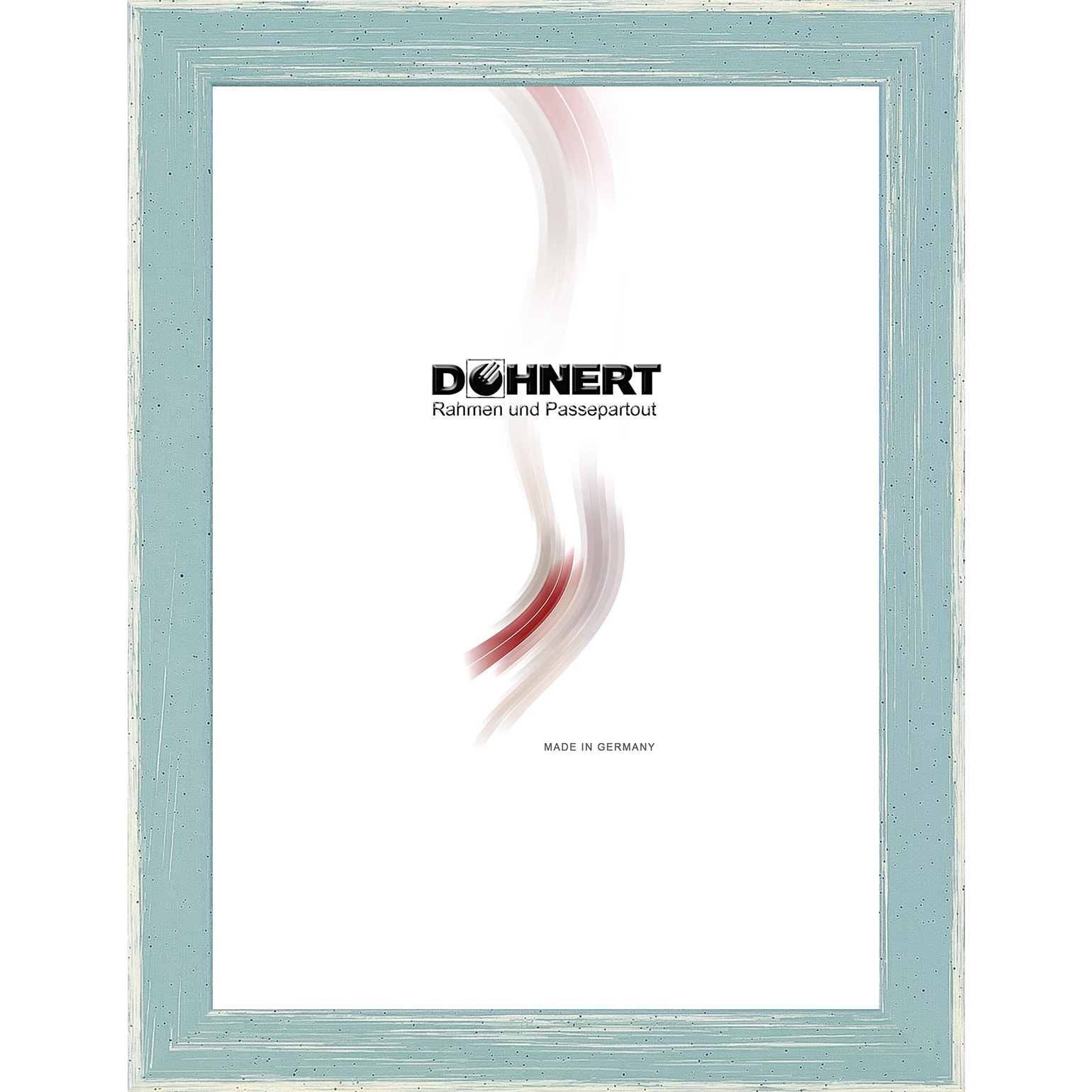 Holzrahmen 17122 'Summertime', hellblau-schwarz, punktiert