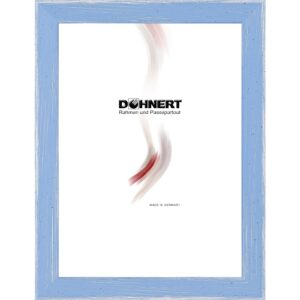 Holzrahmen 17153 ‚Summertime‘, hellblau-weiß, punktiert