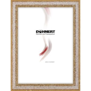 Holzrahmen 17213, gold-hellgrau