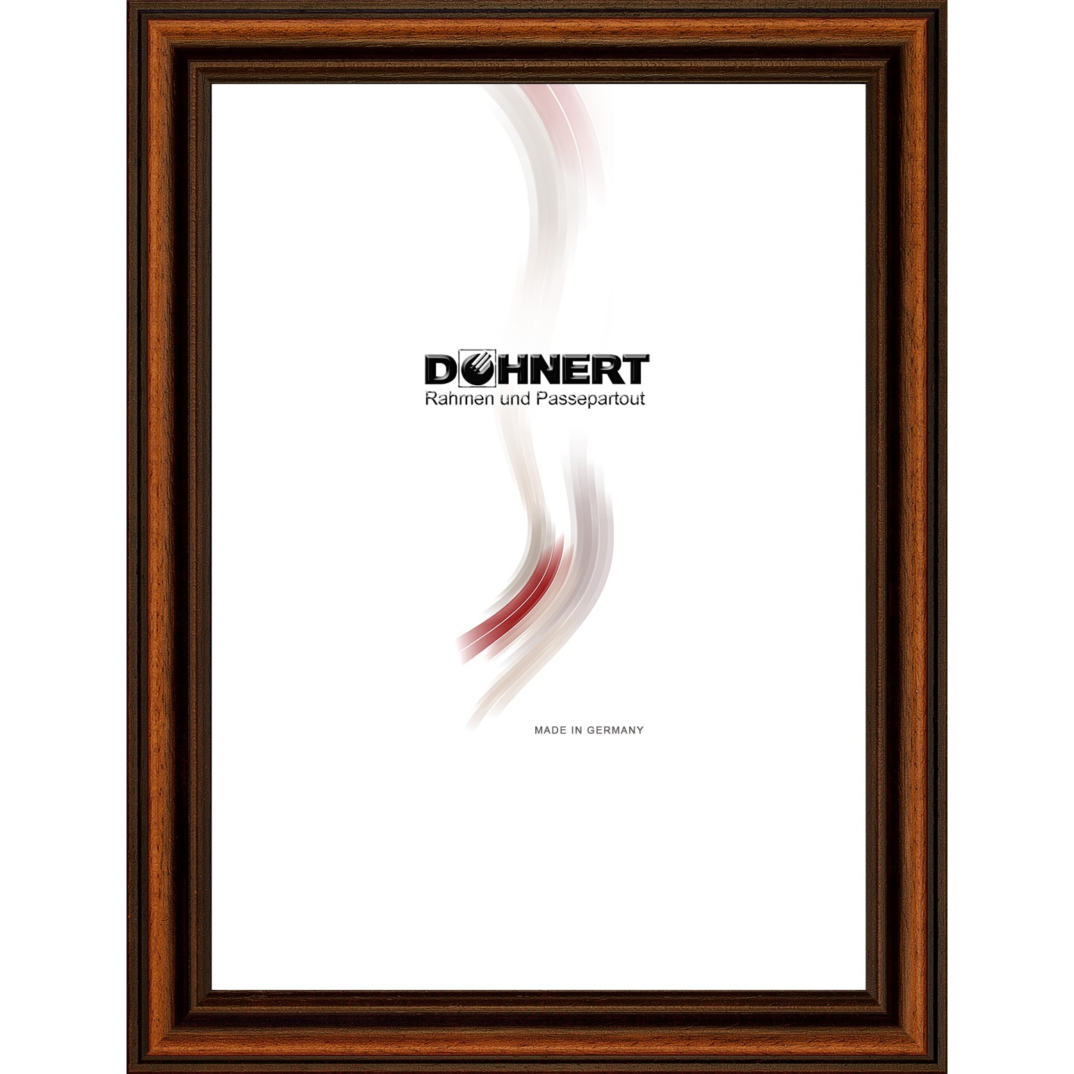 Holzrahmen 17500, braun-schwarz,glänzend