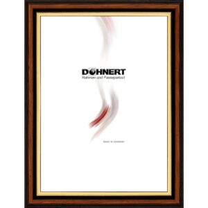 Holzrahmen 17501, braun-gold, glänzend
