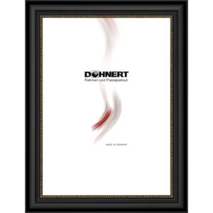 Holzrahmen 17912, schwarz-gold