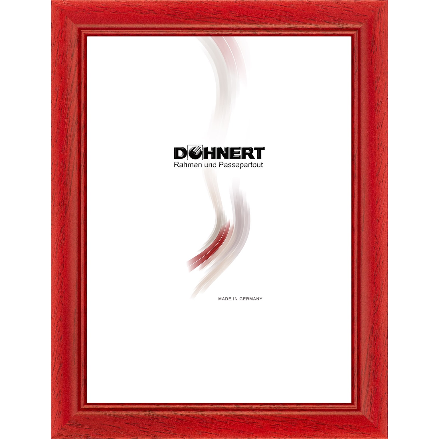 Holzrahmen 18551, rot, glänzend