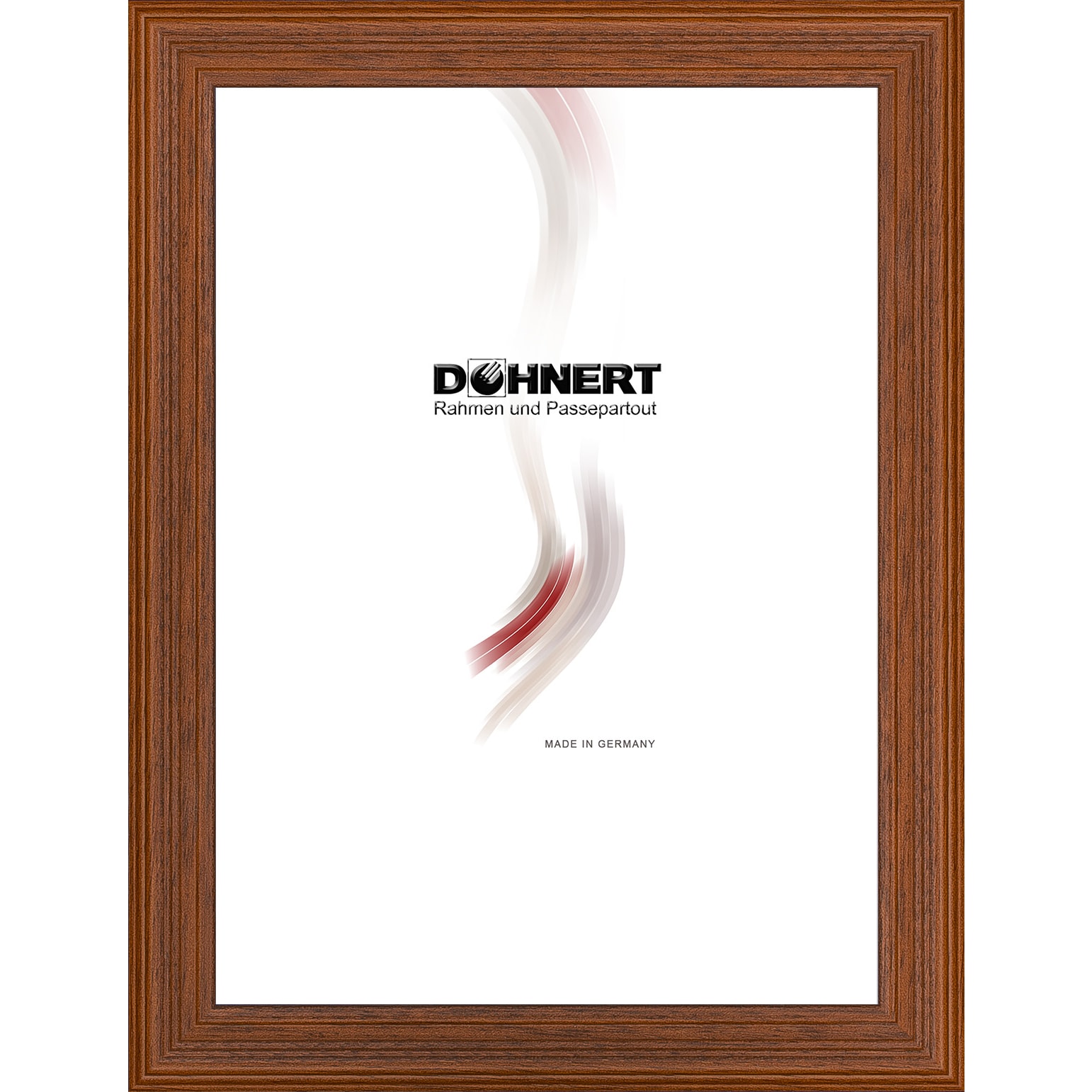 Holzrahmen 19535, haselnuss-gelborange