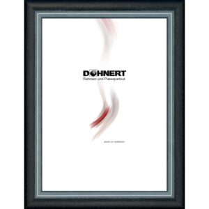 Holzrahmen 21212, schwarz-weiß