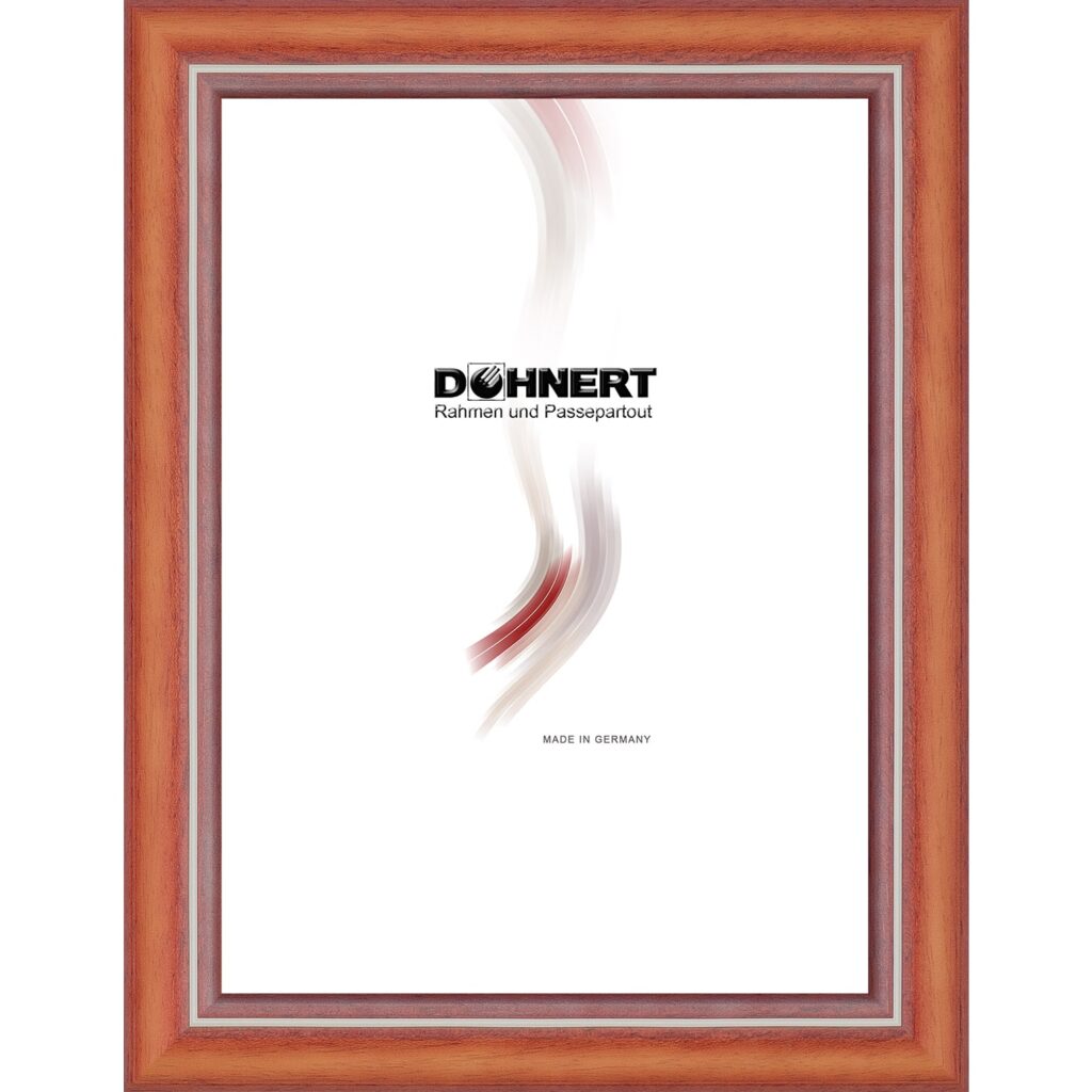 Holzrahmen 21261, orange-wei&szlig;, matt