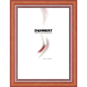 Holzrahmen 21261, orange-weiß, matt