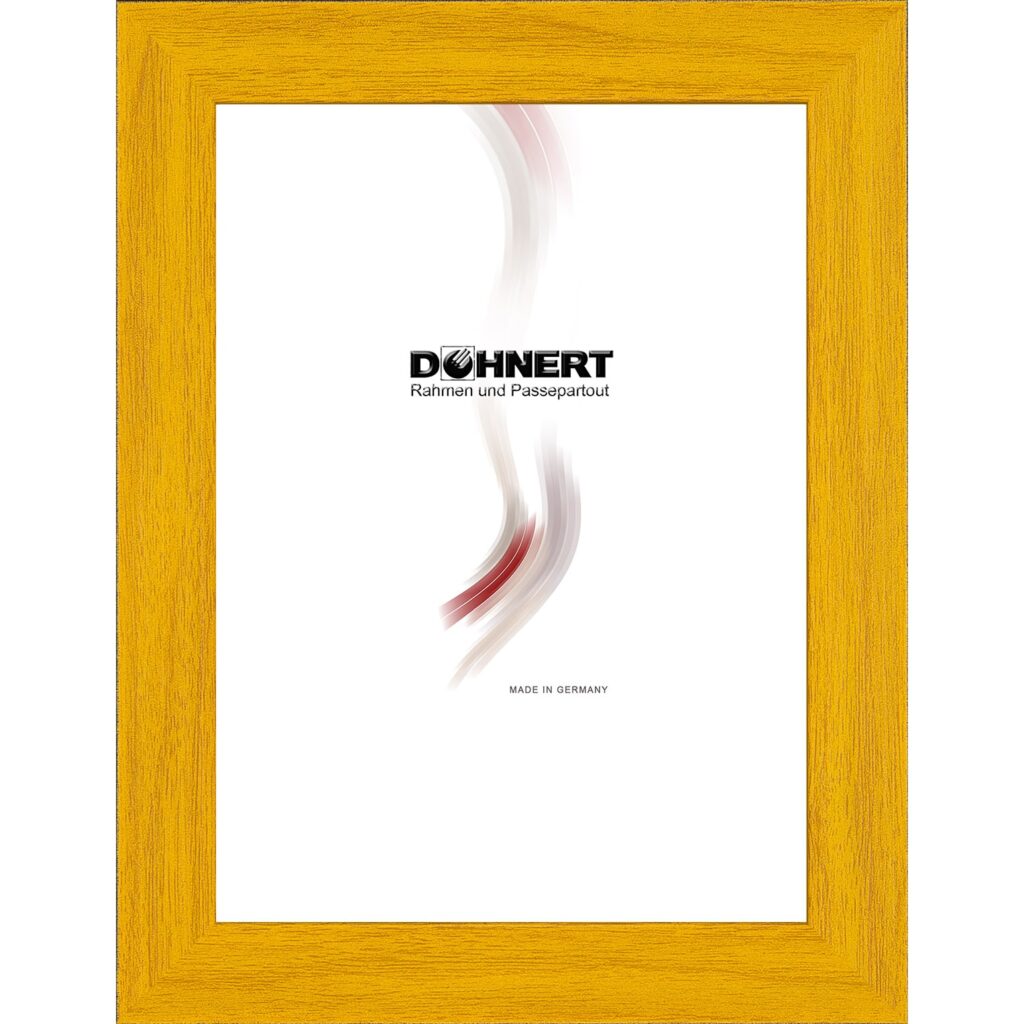 Holzrahmen 21554, safrangelb-schwarz