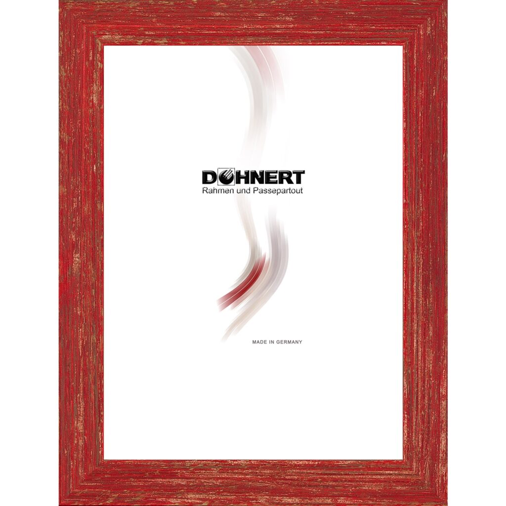 Holzrahmen 22151, weinrot-gold