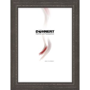 Holzrahmen 22612, schwarzbraun-silber