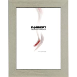 Holzrahmen 23666, silber hell, gebürstet