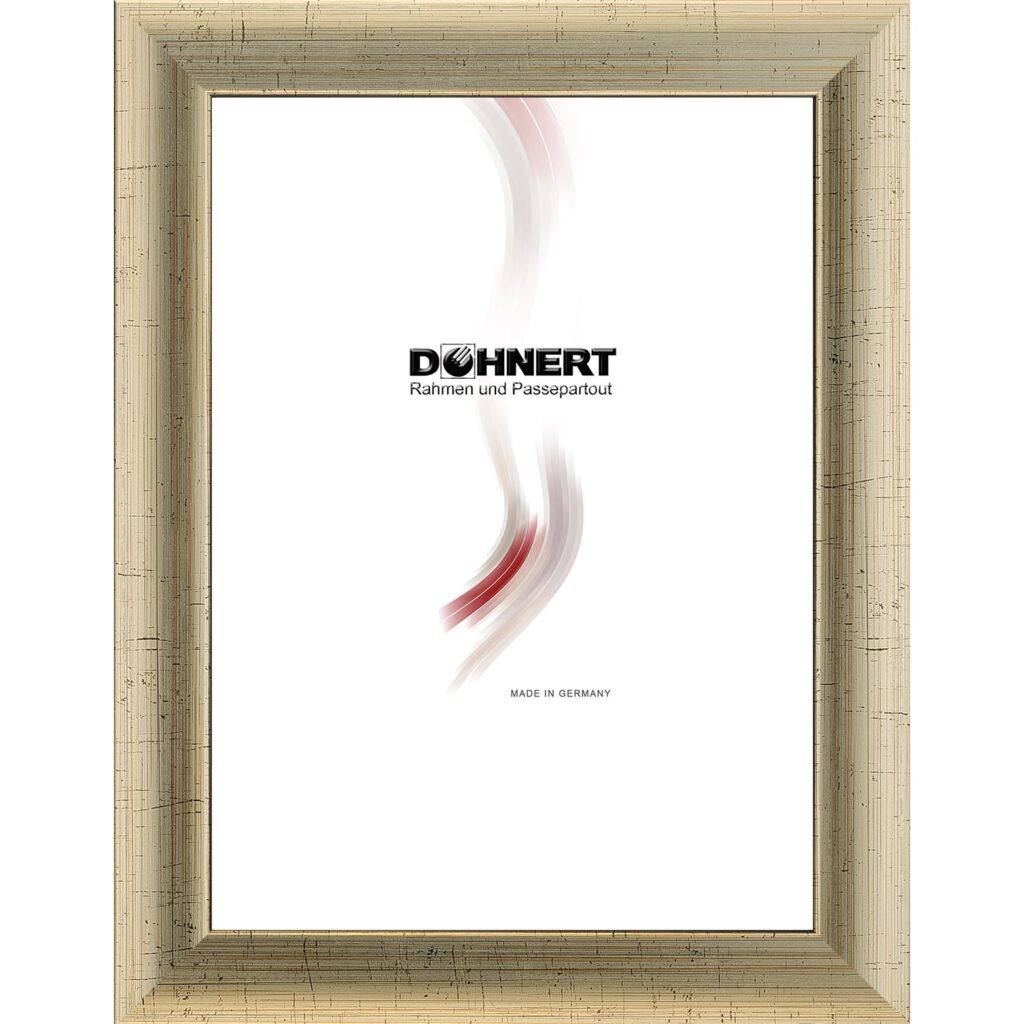 Holzrahmen 23765, wei&szlig;-gold