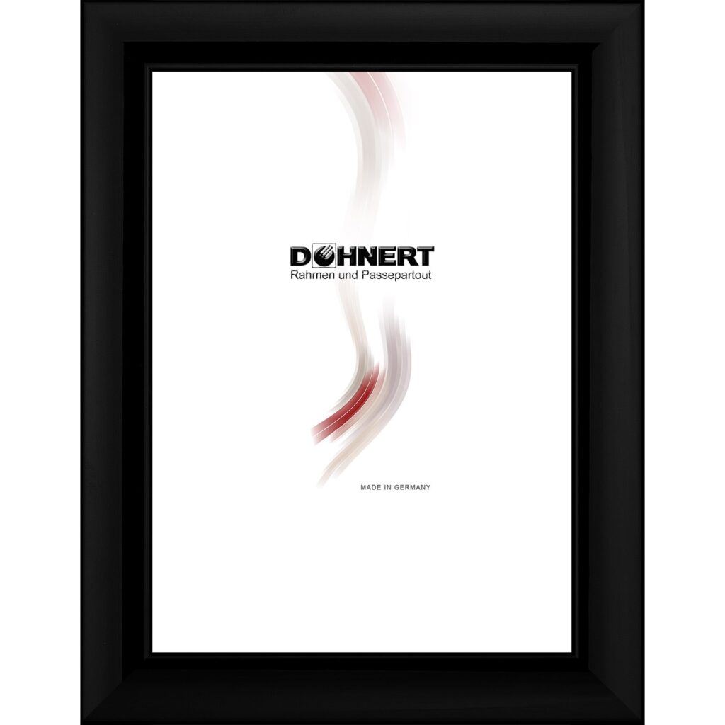 Holzrahmen 23812, schwarz, gl&auml;nzend