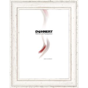 Holzrahmen 24814, wei&szlig;, gekerbt