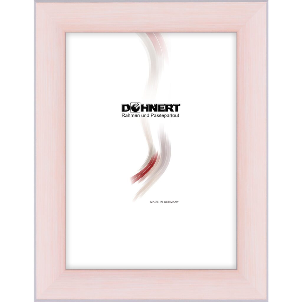 Holzrahmen 25316, rosa mit wei&szlig;er Seite