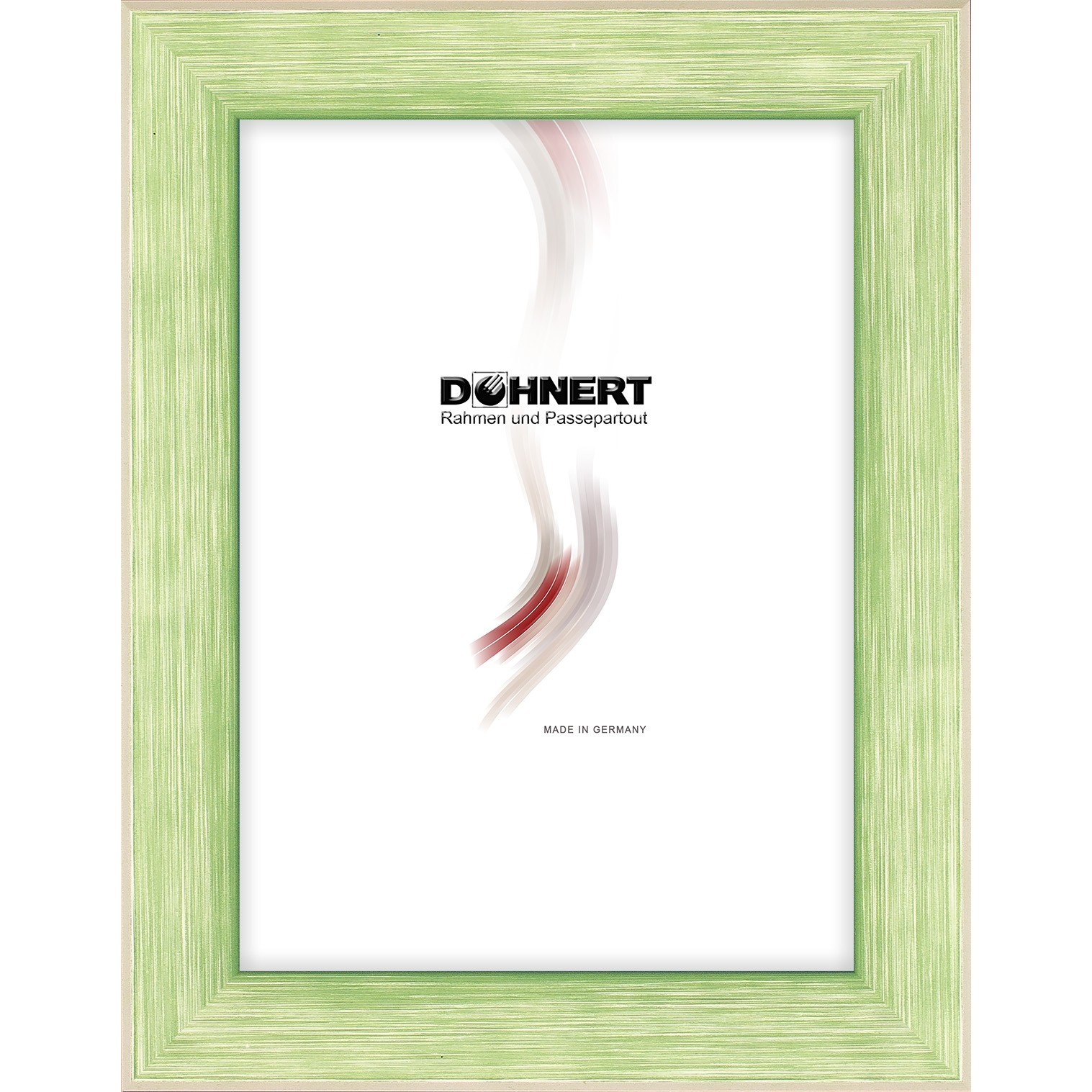 Holzrahmen 25352, grün mit weißer Seite