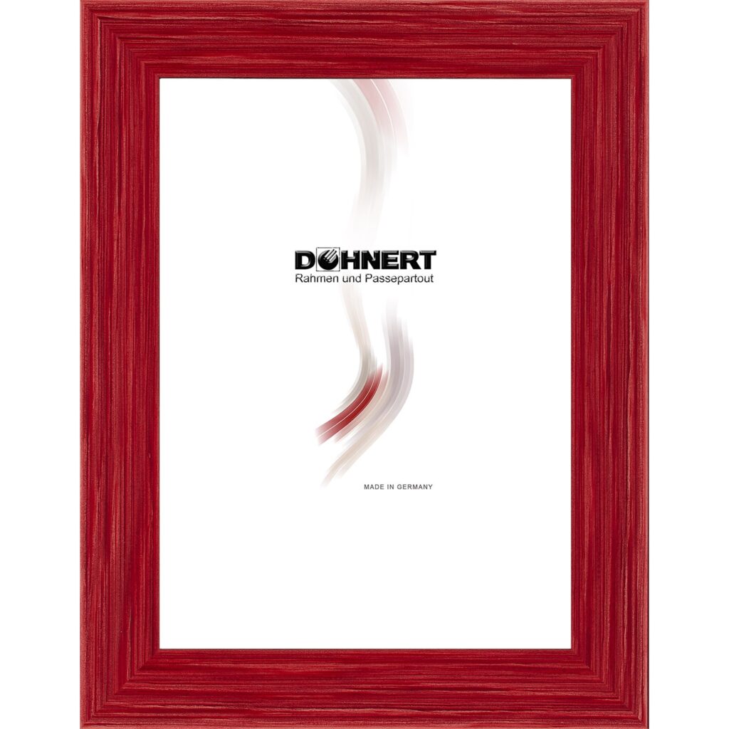 Holzrahmen 25751, bordeauxrot-hellrot