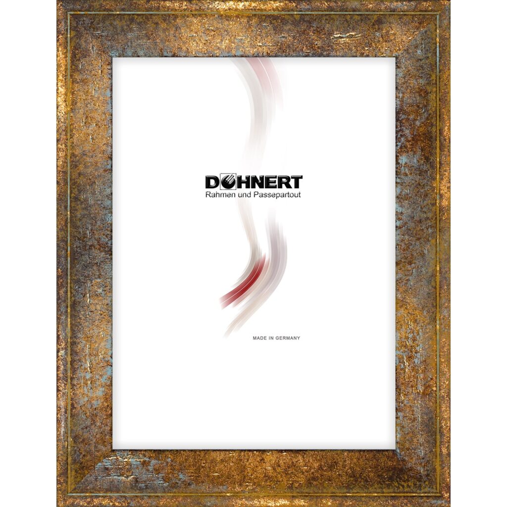 Holzrahmen 25963, gold oxidiert
