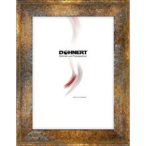 Holzrahmen 25963, gold oxidiert