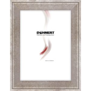 Holzrahmen 25996, grau-gold getupft