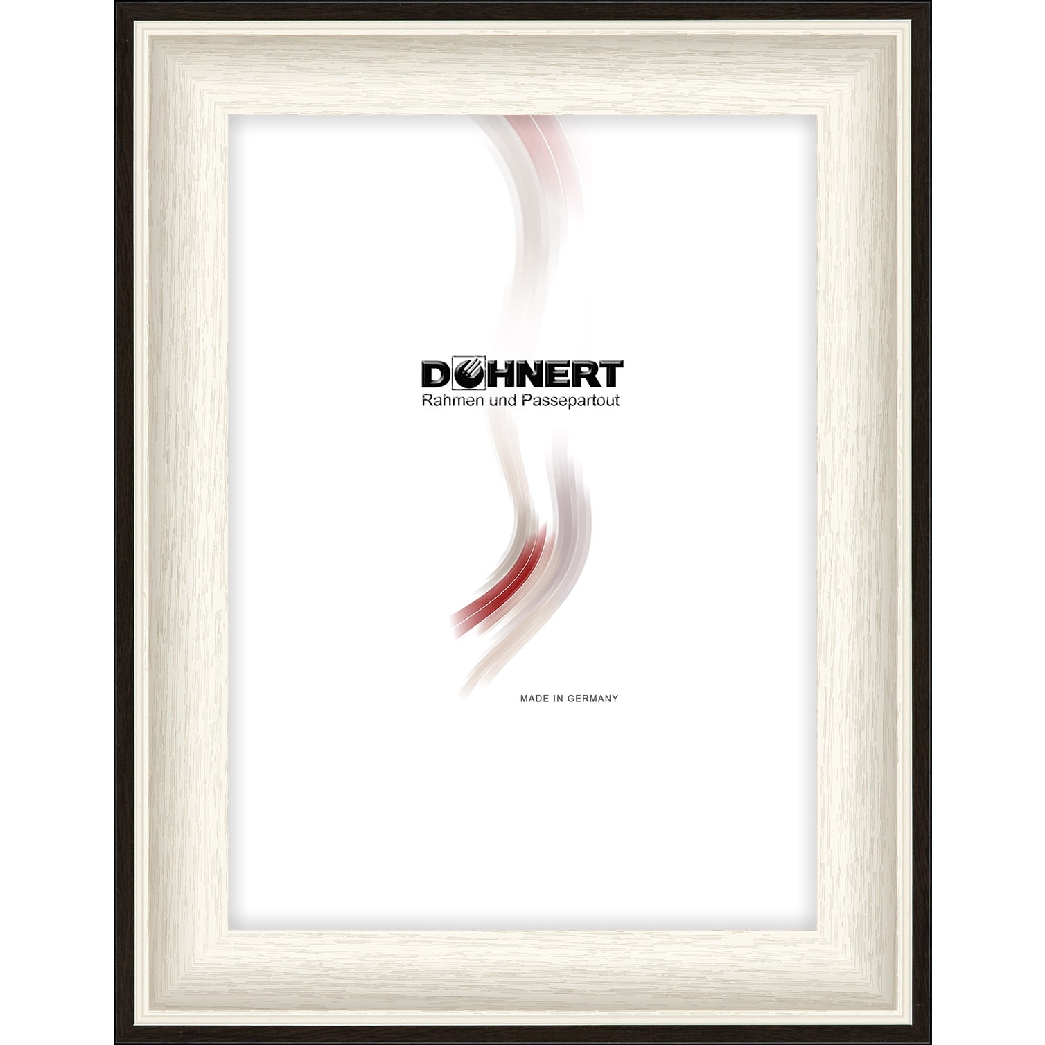 Holzrahmen 26012, weiß-schwarz