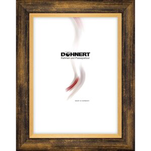 Kunststoffrahmen 28363, schwarz-gold