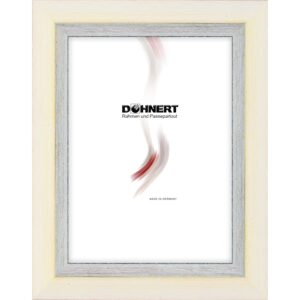 Holzrahmen 28814, weiß-silber