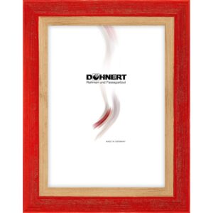 Holzrahmen 28851, rot-natur