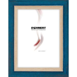 Holzrahmen 28853, blau-natur