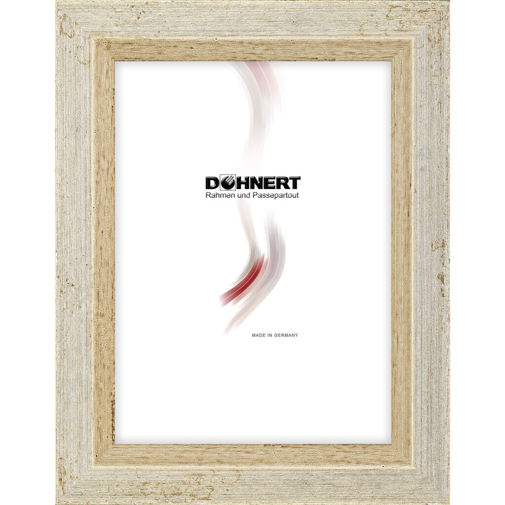 Holzrahmen 28862, silber-natur