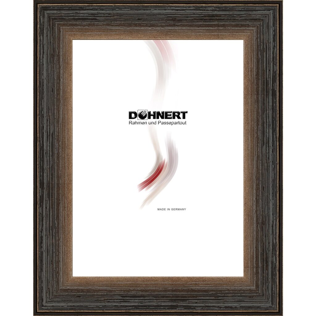Holzrahmen 29900, dunkelbraun-gelb, matt