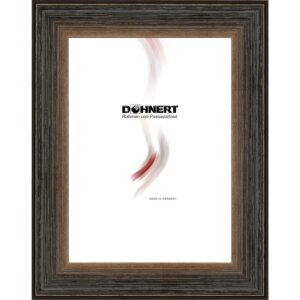 Holzrahmen 29900, dunkelbraun-gelb, matt